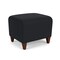 Lesro Siena Lounge Reception 1 Seat Bench, Walnut, MD Black Upholstery SN1001 - alternate 2